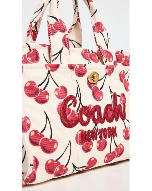 ★COACH★ Cherry Print Canvas Tote Bag 送料関税込 Coach Cargo Cherry Print Canvas Tote Bag 20 - Tote Bags