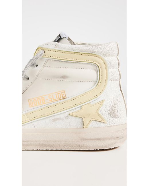 Golden Goose Deluxe Brand White Penstar Leather And Suede Upper Sneakers