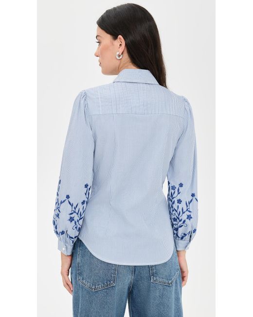 Shoshanna Blue Cate Top