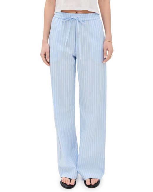 Enza Costa Blue Poplin Resort Pants