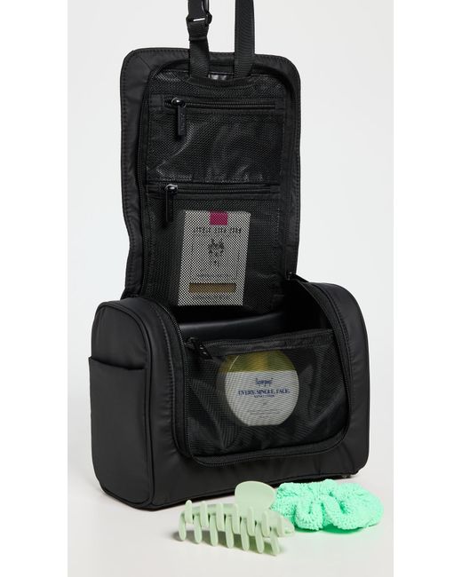 CALPAK Black Luka Hanging Toiletry Kit