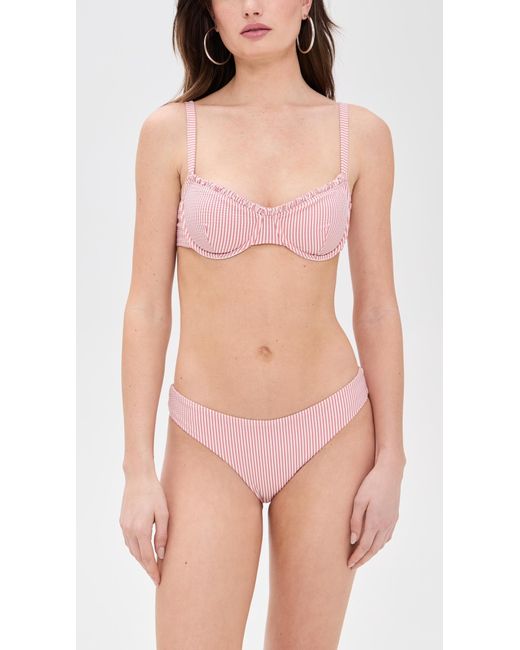Onia Pink Marilyn Bikini Top