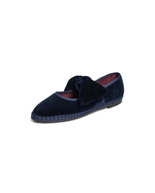 Flabelus Blue Lyra Mary Jane Flats