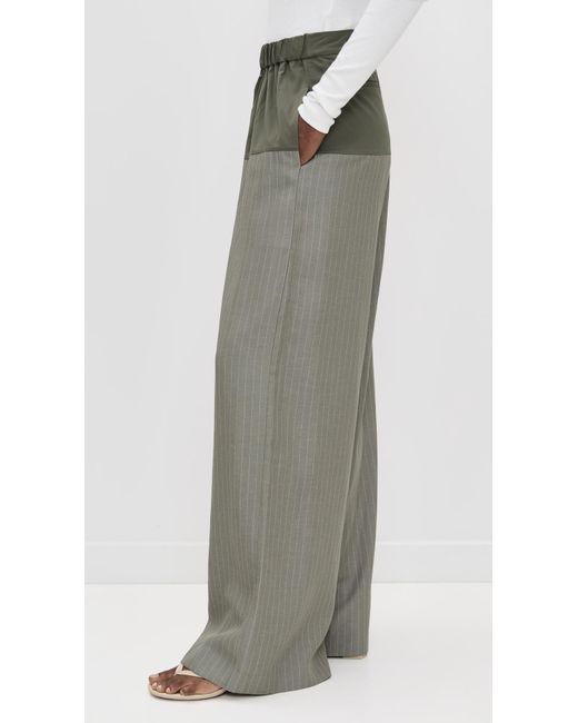 St. Agni Gray Relaxed Splice Pants