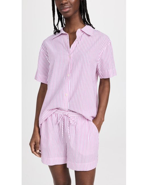 Eberjey The Short Pajama Set in Purple Lyst