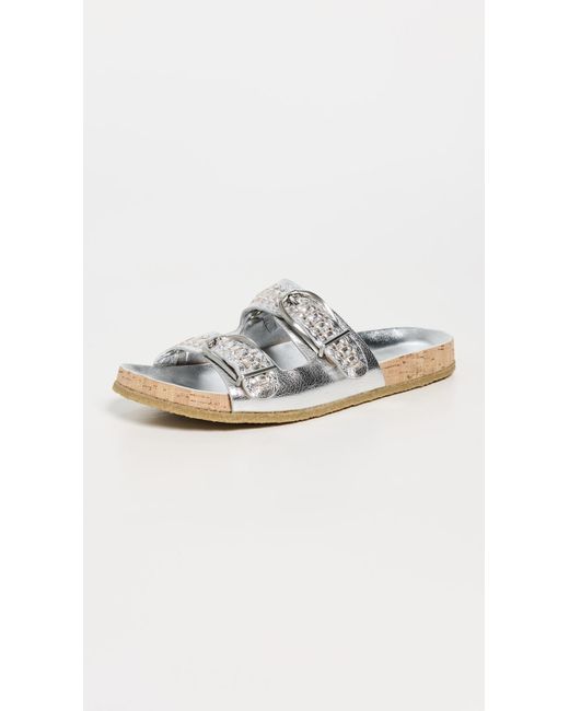 Veronica Beard Black Paige Slides
