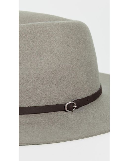 Rag & Bone Gray Audrey Felt Fedora