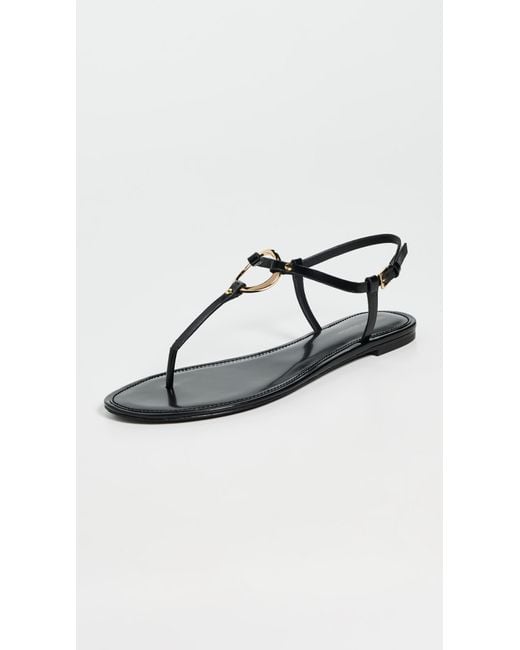 Tory Burch Black Ring Sandals