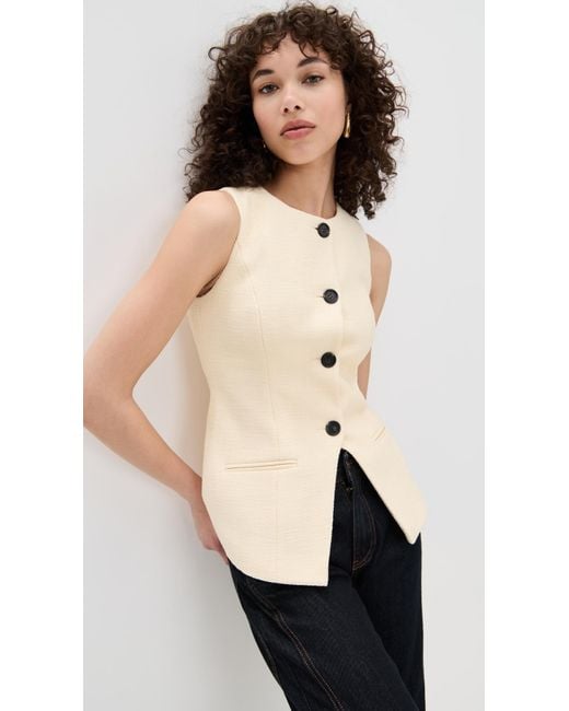 ALIGNE Black Leo Boucle Waistcoat