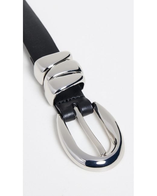 Madewell Black Triple Metal Keeper Belt