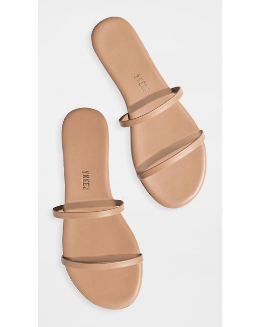 tkees leather slides