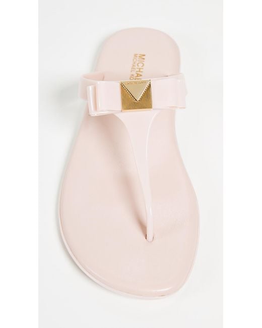 MICHAEL Michael Kors Caroline Jelly Thongs in Pink Lyst