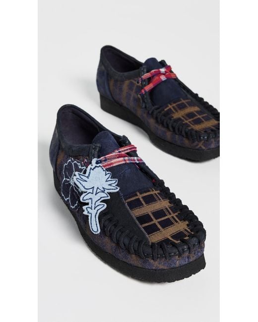 Clarks Blue Nicholas Daley X Originals Wallaby Loafers for men