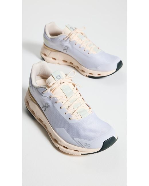 On Shoes White Cloudnova Form Sneakers