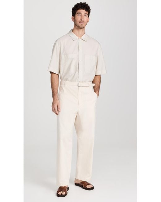 Lemaire Natural Seamless Belted Pants for men