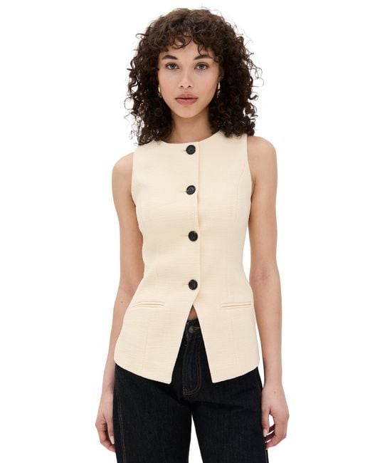ALIGNE Black Leo Boucle Waistcoat