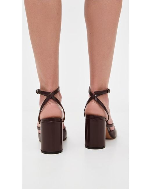 Maison Margiela Black Tabi Sandal Pumps 80Mm
