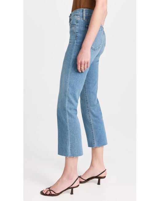 Joe's Jeans Blue The Callie High Rise Cropped Bootcut Jeans