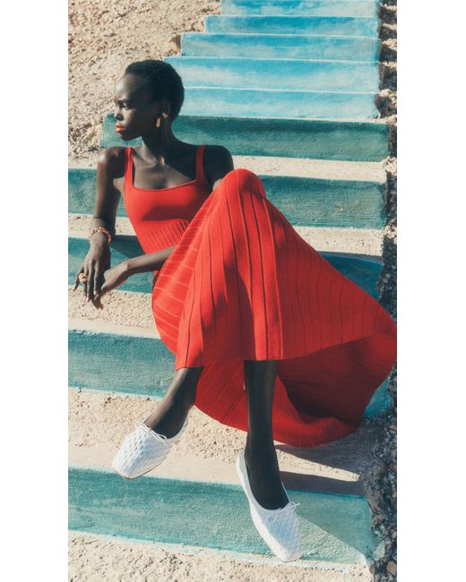 Staud Red Ellison Dress