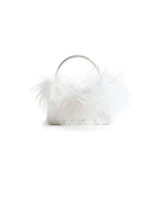 Sophia Webster White Dusty Mini Hobo Bag