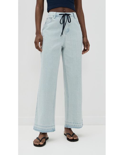 Line & Dot Blue Elowen Pants