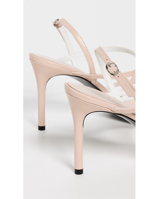 Tory Burch White Multi Strap Heel Sandals 90Mm