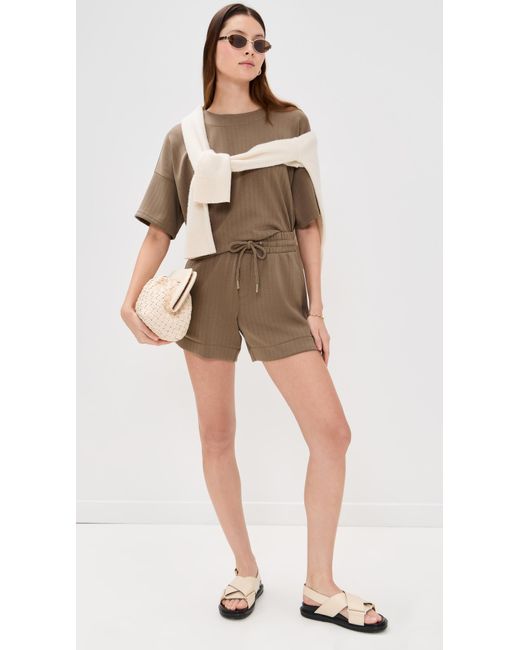 Splendid Brown X Cella Jane Rib Scuba Tee