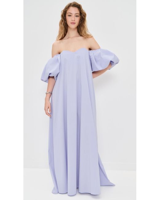 Caroline Constas Purple Palmer Gown
