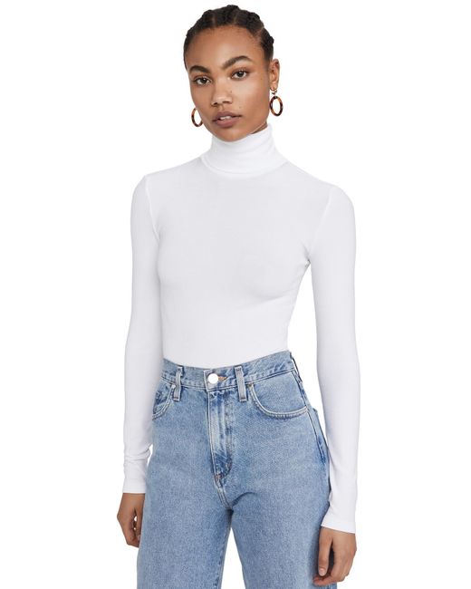 Wolford Cotton Colorado String Bodysuit in White - Save 32 ...