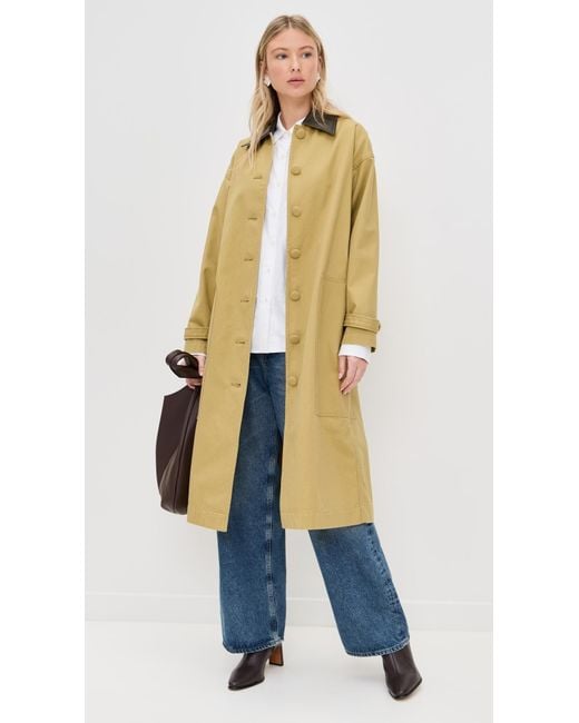 Le Bos Green Karla Long Utility Barn Jacket