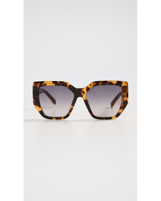 Stella McCartney Black Oversized Cat Eye Sunglasses