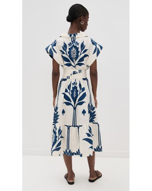 ANDRES OTALORA Blue Shareer Dress