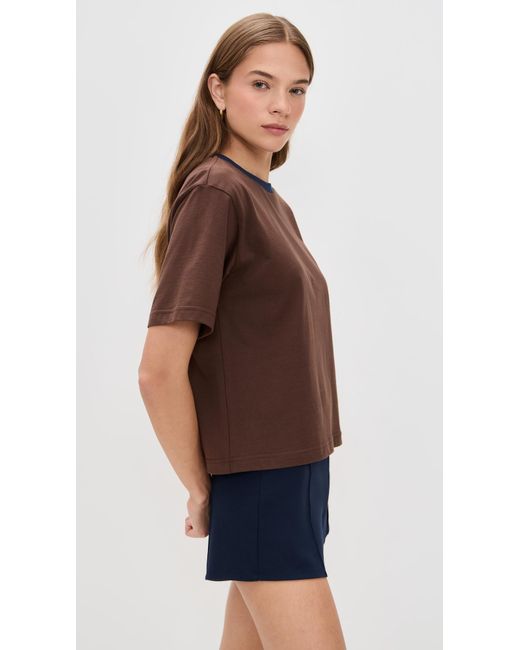 Le Bos Brown Rory Ringer Tee