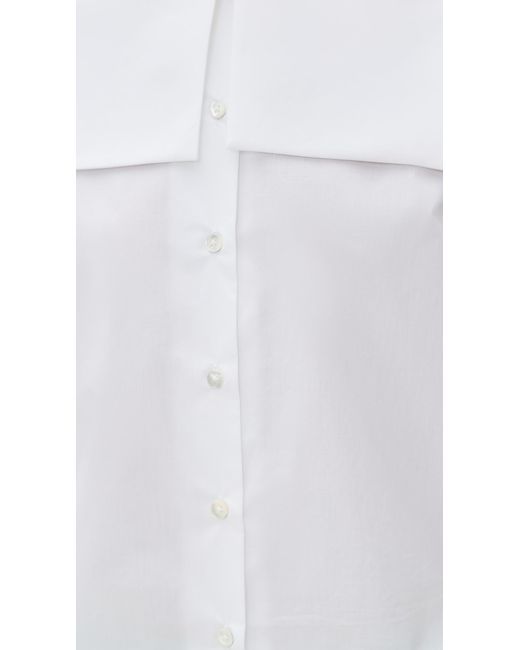Sandy Liang White Drew Top
