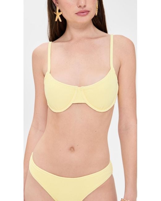 Solid & Striped Pink The Eva Bikini Top
