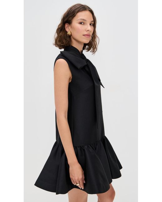 Zimmermann Black Hypnotic Bow Mini Dress