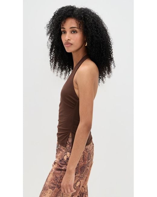Runaway the Label Black Andie V-Neck Halter Top