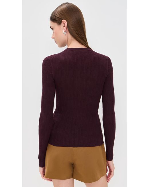 A.L.C. Purple A. L.C. Fisher Cardigan