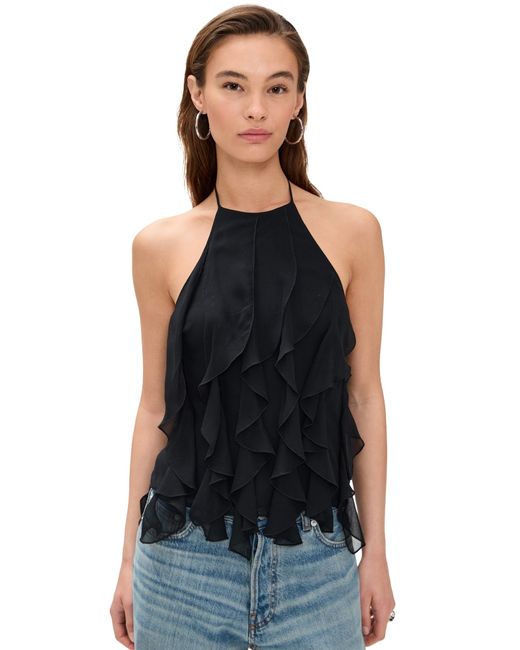 PAIGE Black Ciao Top