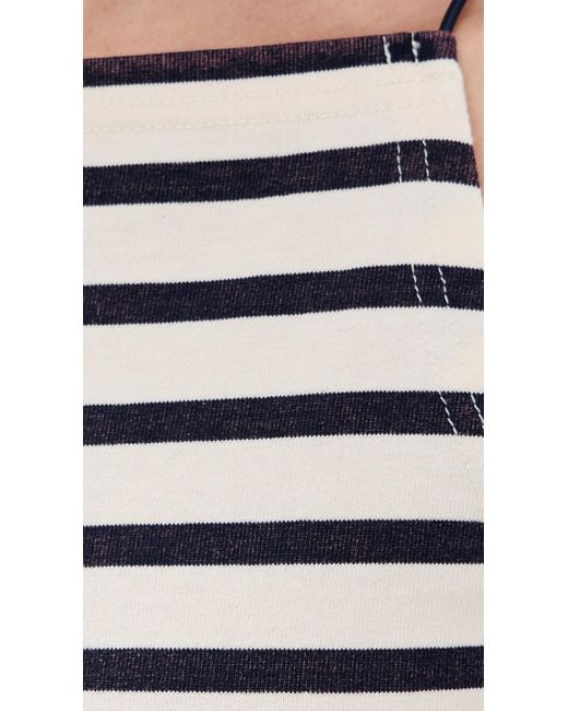 R13 Black Halter Stripe Tee