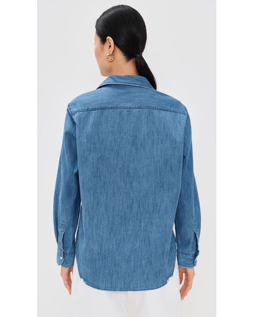 Frank & Eileen Blue Eileen Denim Relaxed Button Down Shirt