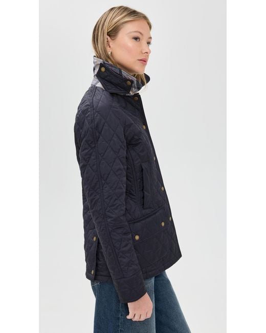 Barbour Blue Beadnell Quilt Barn Jacket
