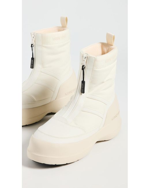 Moon Boot White Luna Zip Boots