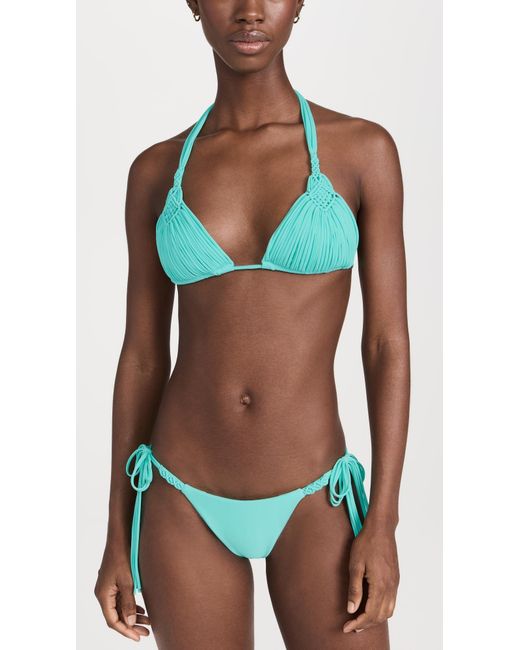 PQ Swim Blue Mia Triange Bikini Top Seasie