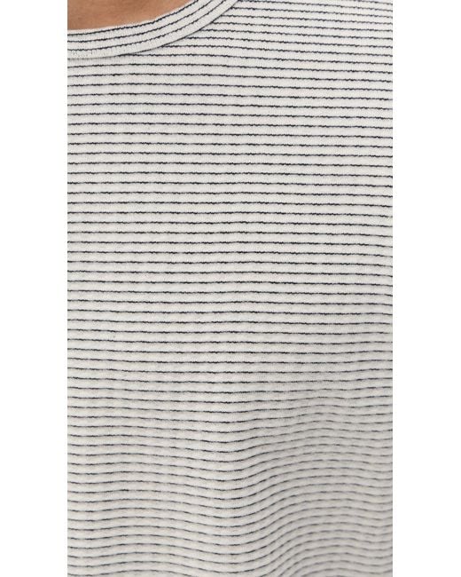 FRAME Gray Jacquard Stripe Tee for men