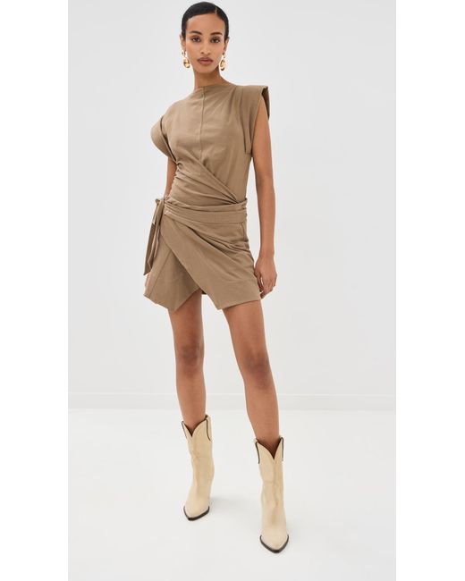 Isabel Marant Natural Berenice Wrap Skirt