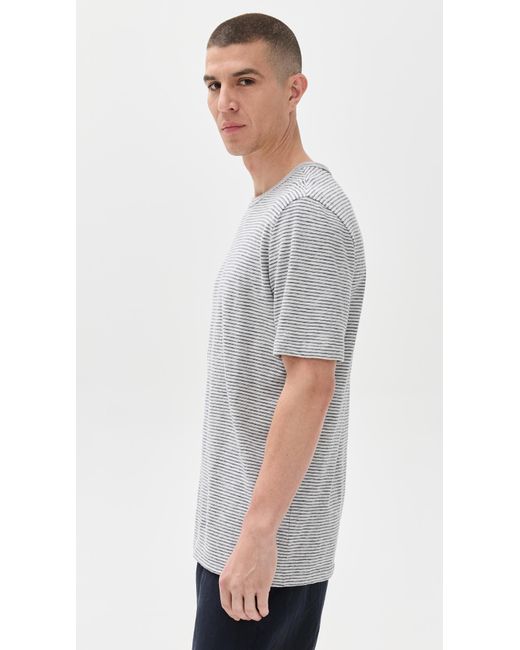 Faherty Brand Gray Sunwashed Tee for men