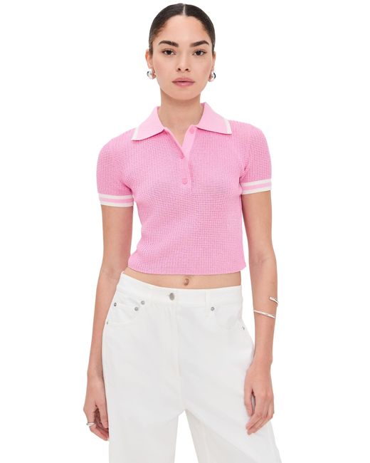 Jonathan Simkhai Pink Whitten Polo