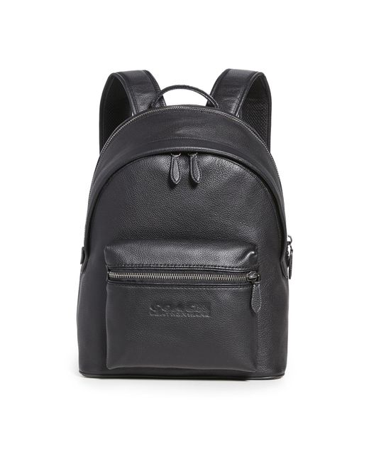 coach pebble leather backpack