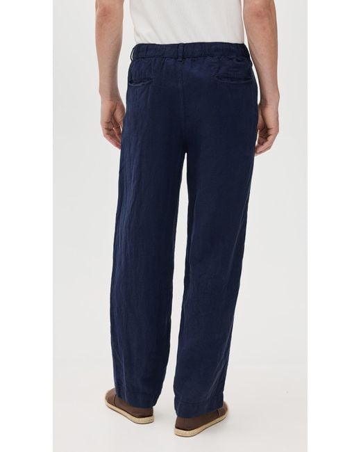 Polo Ralph Lauren Blue Linen Easy Pants for men